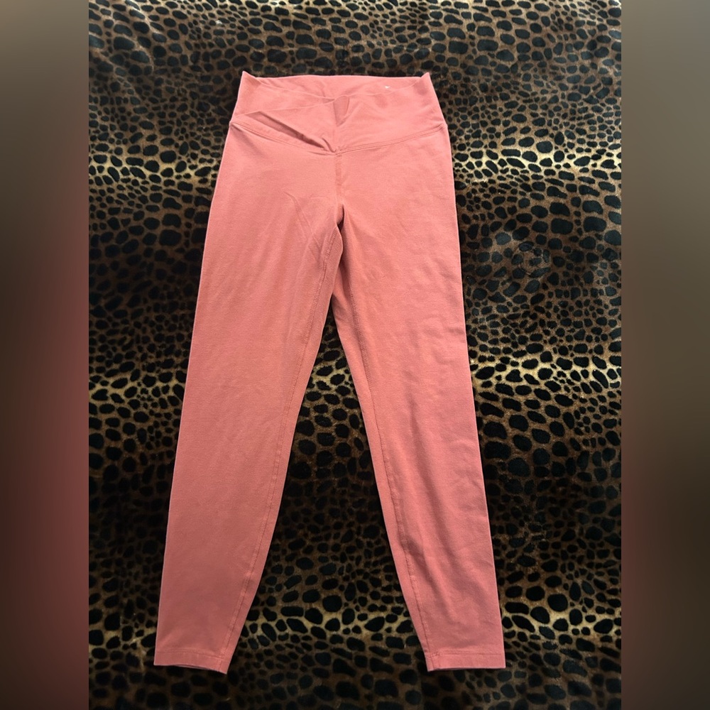 High-Waisted Dusty Rose Leggings